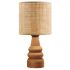 Φωτιστικό επιτραπέζιο Tino Megapap E14 pe rattan - ξύλο χρώμα φυσικό Ø15x32εκ.