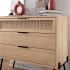 Συρταριέρα Naive Megapap χρώμα sapphire oak 93,1x40x83,1εκ.