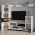 Σύνθεση τηλεόρασης Rodos Megapap χρώμα λευκό 210,2x36x90,4εκ.