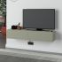 Έπιπλο τηλεόρασης επιτοίχιο Francy Megapap χρώμα ash green 135x31,7x25εκ.