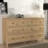 Συρταριέρα - Μπουφές Sabina Megapap χρώμα sepet oak 160x50x96εκ.