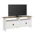 Έπιπλο τηλεόρασης Gradias Megapap χρώμα λευκό - sapphire oak 120x29,6x46,8εκ.