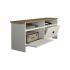Έπιπλο τηλεόρασης Gradias Megapap χρώμα λευκό - sapphire oak 120x29,6x46,8εκ.
