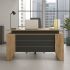 Γραφείο εργασίας Remida Megapap χρώμα sepet oak - ανθρακί 140x60x76,9εκ.
