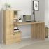 Γραφείο εργασίας Domingo Megapap χρώμα sapphire oak 149,5x60x120εκ.