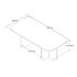 Τραπεζάκι σαλονιού Becaj Megapap χρώμα atlantic pine 120x60x41,4εκ.