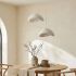 Φωτιστικό οροφής Luna Megapap E27 fiberglass δίφωτο χρώμα λευκό Ø74x115εκ.