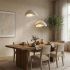 Φωτιστικό οροφής Luna Megapap E27 fiberglass δίφωτο χρώμα λευκό Ø74x115εκ.