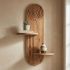 Ραφιέρα τοίχου Artwill Megapap Mdf χρώμα oak 46x13x70εκ.