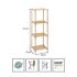 FixWood FIX-2053-4 Επιδαπέδια Ραφιέρα Μπάνιου Ξύλινη 38x30x116cm
