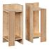 Κομοδίνα Elos Ξύλινα Μπεζ 2τμχ 25x27x60cm GP037-0070,3