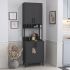 Sedef Επιδαπέδιο Ντουλάπι Ανθρακί 61x40x202.1εκ. GP041-0115,2