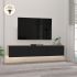 Damla με Φωτισμό LED Sapphire Oak - Μαύρο Μ180xΠ29.5xΥ29.5cm GP042-0169,6