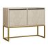 Κονσόλα - Μπουφές Zermat Megapap χρώμα μπεζ travertine - χρυσό 90x34x70εκ.