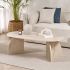 Τραπεζάκι σαλονιού Melina Megapap χρώμα travertine 120x60x40εκ.