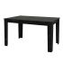 Σετ τραπεζαρία 5τμχ Darlen - Vela Megapap χρώμα sencron black - μαύρο 125x72x74εκ.
