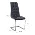 Σετ τραπεζαρία 5τμχ Darlen - Vela Megapap χρώμα sencron black - μαύρο 125x72x74εκ.