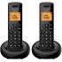 Alcatel E160 Ασύρματο Τηλέφωνο Duo με Ελληνικό Μενού Μαύρο