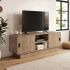 Έπιπλο τηλεόρασης Rovel Megapap χρώμα sepet oak 140,3x39x50εκ.