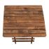 Τραπέζι πτυσσόμενο Queen Megapap από ξύλο οξιάς σε χρώμα καρυδί εμποτισμού 80x80x75εκ.