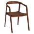 Καρέκλα Επαγγελματική Artelibre Schumet Ramus Καρυδί Ξύλο 56x56x78cm