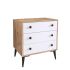 Συρταριέρα Artelibre Amari Δρυς/λευκό Μοριοσανίδα 72x43x79cm