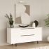 Μπουφές Artelibre Cartmel Λευκό Μοριοσανίδα/μέταλλο 44.5x160x74.3cm