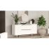 Μπουφές Artelibre Cartmel Λευκό Μοριοσανίδα/μέταλλο 44.5x160x74.3cm