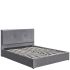 Κρεβάτι Υπέρδιπλο Artelibre Yuma Γκρι Ύφασμα 214x1170x10cm (Στρώμα 160x200cm)