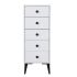 Συρταριέρα Artelibre Amari Λευκό Μοριοσανίδα 43x43x114cm