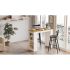 Τραπέζι bar Artelibre Brockley Πεύκο/λευκό Μοριοσανίδα 120x51.6x101.8cm
