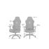 Anda Seat Phantom 3 Large Υφασμάτινη Καρέκλα Gaming με Ρυθμιζόμενα Μπράτσα Carbon Black