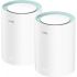Cudy M1300 v2 WiFi Mesh Network Access Point Wi‑Fi 5 Dual Band (2.4 & 5GHz) σε Διπλό Kit