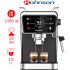 Rohnson Hot & Cold Μηχανή Espresso 1350W Πίεσης 20bar Μαύρη R-98015