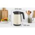 Bosch Βραστήρας 1.7lt 2400W Μπεζ TWK7L467
