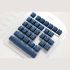 Ducky Keycap Rubber Double Shot Keycap Set Navy Blue 31τμχ US