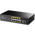 Cudy FS1010PG v1 Unmanaged L2 PoE+ Switch με 8 Θύρες Ethernet