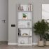 Βιβλιοθήκη Max Megapap χρώμα λευκό 58x23x170εκ.