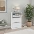 Παπουτσοθήκη Flat Duo Megapap 18 ζεύγων χρώμα λευκό 73x26x119εκ.
