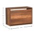 Παπουτσοθήκη 6 ζεύγων Step Megapap χρώμα καρυδί 60x30x42εκ.