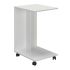 Τραπεζάκι βοηθητικό C-Shaped Megapap χρώμα λευκό gloss 35x45x65εκ.
