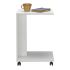 Τραπεζάκι βοηθητικό C-Shaped Megapap χρώμα λευκό gloss 35x45x65εκ.