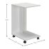 Τραπεζάκι βοηθητικό C-Shaped Megapap χρώμα λευκό gloss 35x45x65εκ.