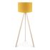 Φωτιστικό δαπέδου Rosling Megapap Mdf/ύφασμα Pvc χρώμα φυσικό/κροκί 38x21x140εκ.