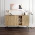 Μπουφές Clara Megapap χρώμα sapphire oak 142x35,6x83εκ.