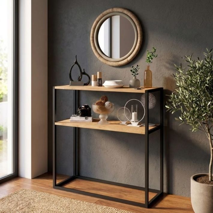 Castel Κονσόλα από Ξύλο & Μέταλλο GP041-0018,2 Μ90xΠ33.5xΥ90εκ.