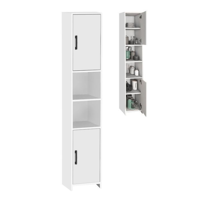 Megapap Hobbes GP041-0056,1 Στήλη Μπάνιου Δαπέδου με Μελαμίνη Μ35xΒ30xΥ180cm Λευκή