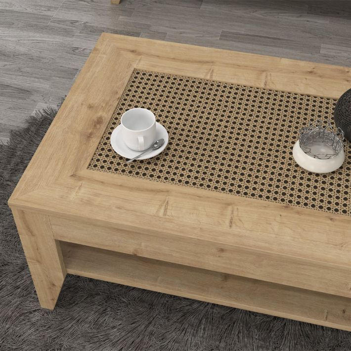 Τραπεζάκι σαλονιού Madura Megapap χρώμα sapphire oak 90x60x40εκ.