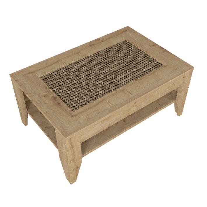 Τραπεζάκι σαλονιού Madura Megapap χρώμα sapphire oak 90x60x40εκ.