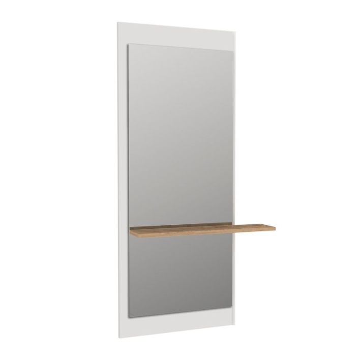 Καθρέπτης τοίχου Piyar Μegapap χρώμα λευκό 60x14,6x150εκ.